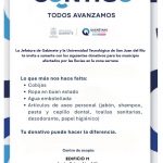 UT San Juan es Centro de Acopio para apoyar a afectados por las lluvias en la sierra queretana
