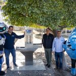 JAPAM entrega nuevo bebedero en la Secundaria General Teatro de la República en la comunidad de Buenavista Palma de Romero