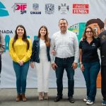 Gina Sánchez y Roberto Cabrera visitan brigada de salud dental en el Anexo al CECUCO