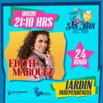 Presentación de la cantante Edith Márquez será este miércoles 24 de junio a las 21:10 horas en Jardín Independencia